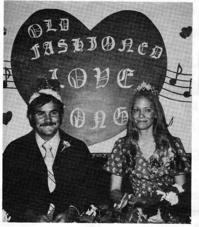 Sweetheart Dance, King Dan Dumbauld and Queen Susan Thurston