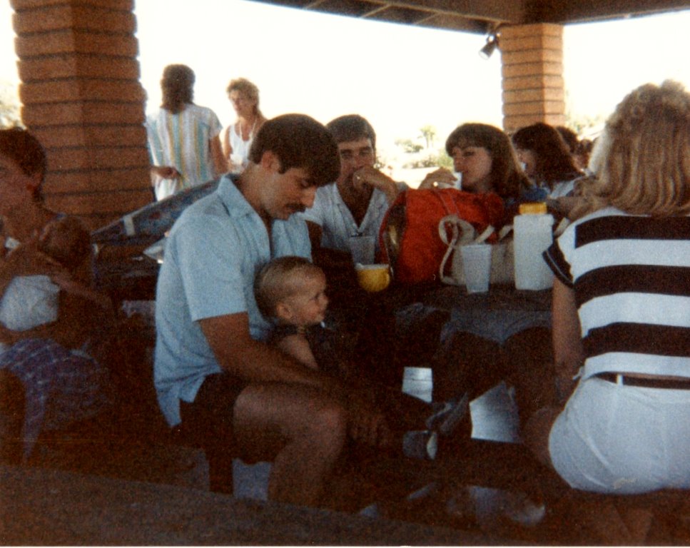 Kim Yeager and family, Jane McClellan and husband